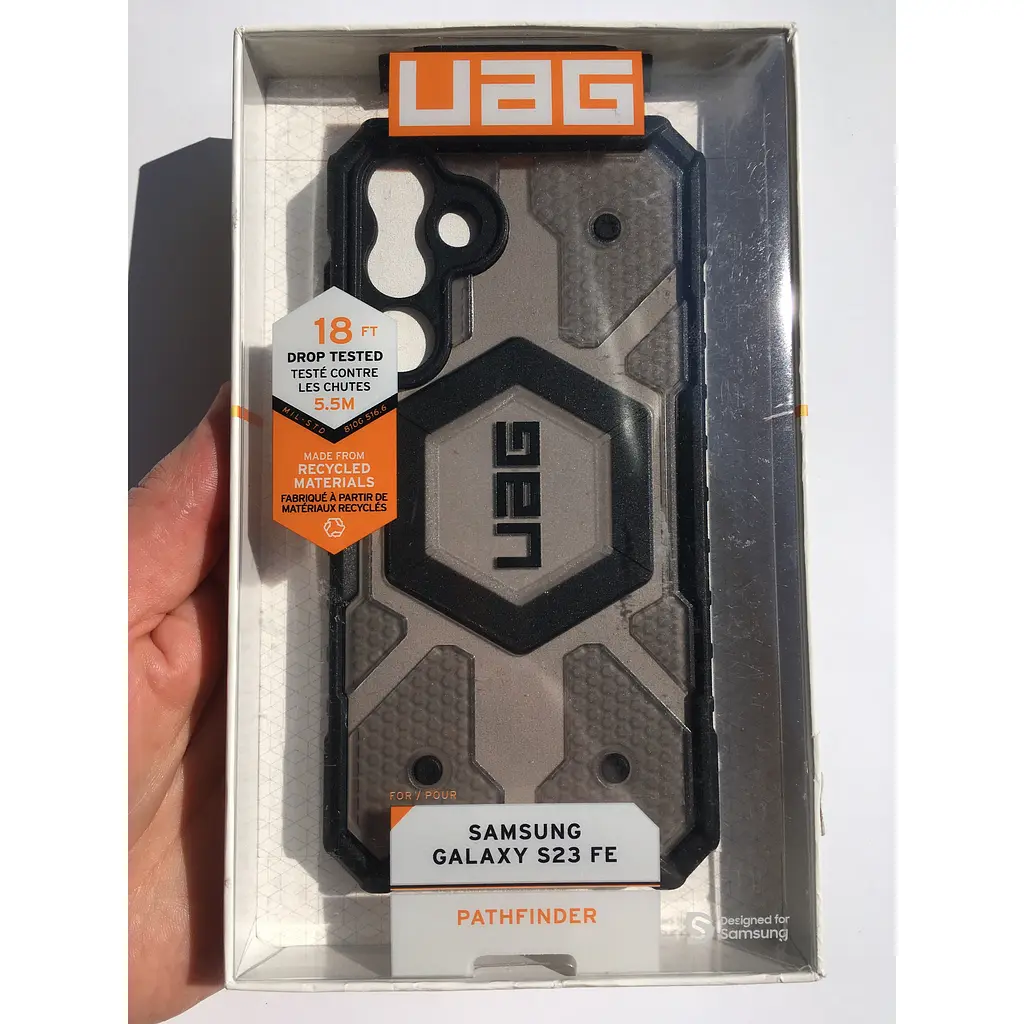 Оригінальний протиударний чохол UAG Pathfinder для Samsung Galaxy S23 FE (S711) Ash 214410113131 - фото 4