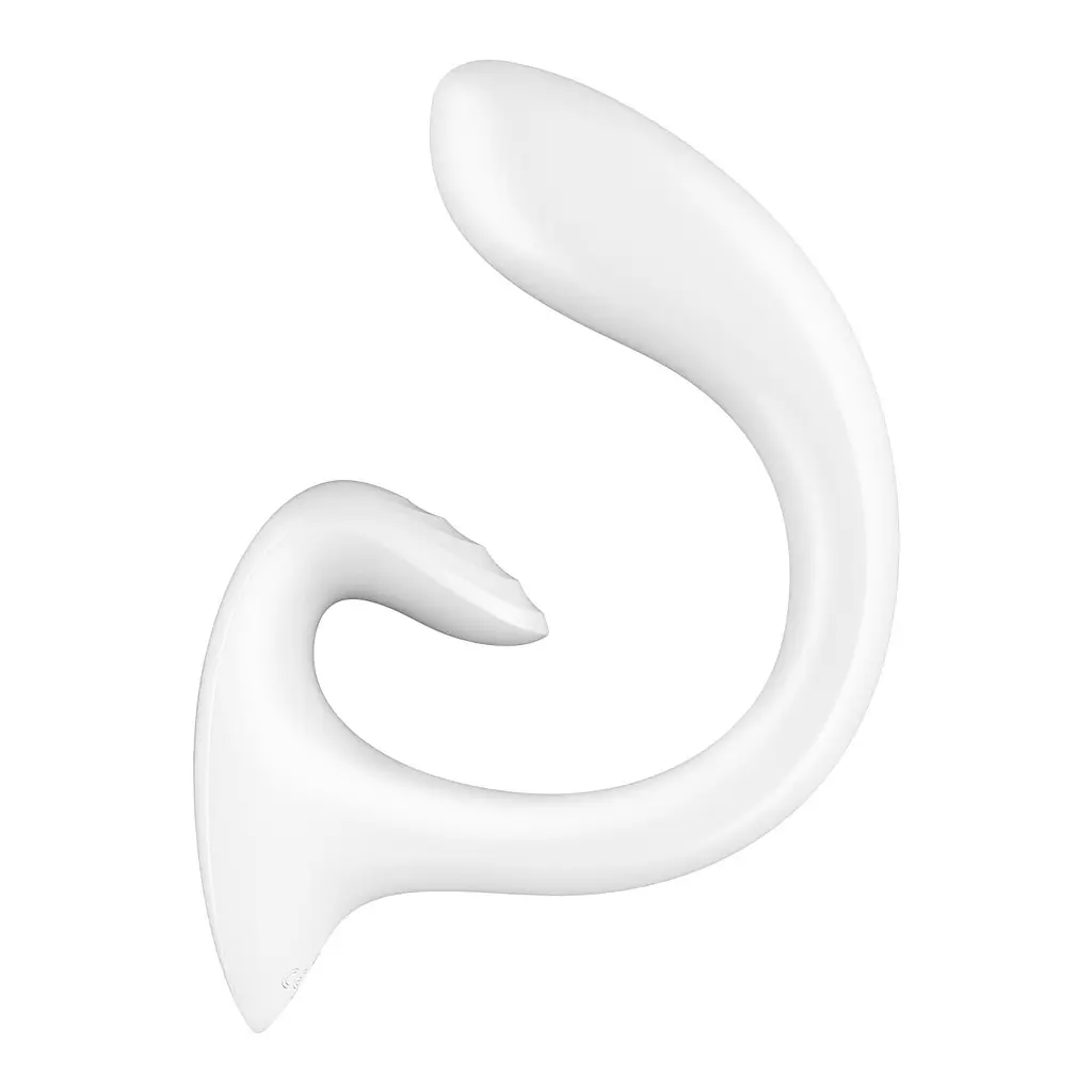 Вагінально-кліторальний вібратор Satisfyer G for Goddess 1 White, 2 мотори - фото 2