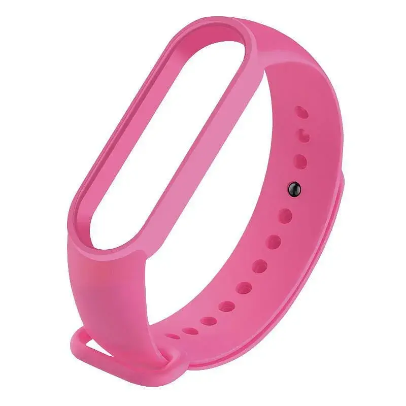 Ремінець до фітнес браслета BeCover Silicone для Xiaomi Mi Smart Band 5/6/7 Hot Pink (705556) - фото 2