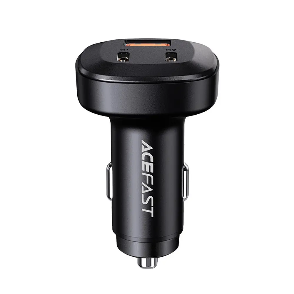 Автомобільний зарядний пристрій Acefast B3 USB/2 Type-C QC PD 66W чорний - фото 5