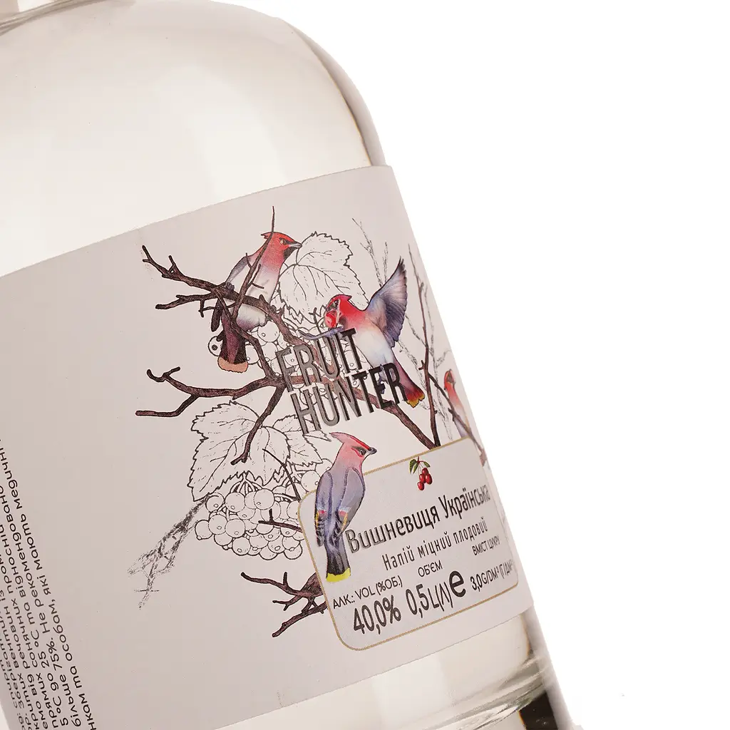 Напій міцний плодовий Fruit Hunter Вишневиця Українська 40% 0.5 л - фото 4