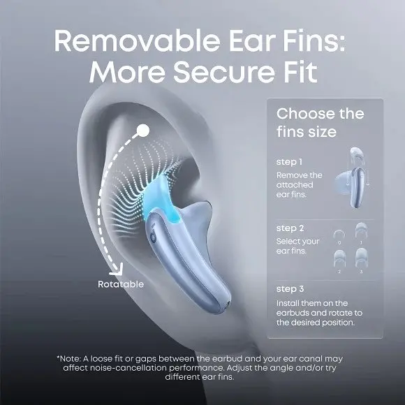 Навушники бездротові Anker SoundCore Liberty Buds (D1200G31) блакитні - фото 6