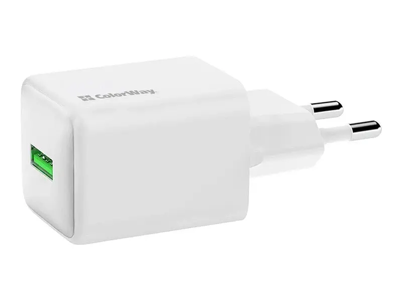 Мережевий зарядний пристрій ColorWay 18 W White (CW-CHS063Q-WT) - фото 2