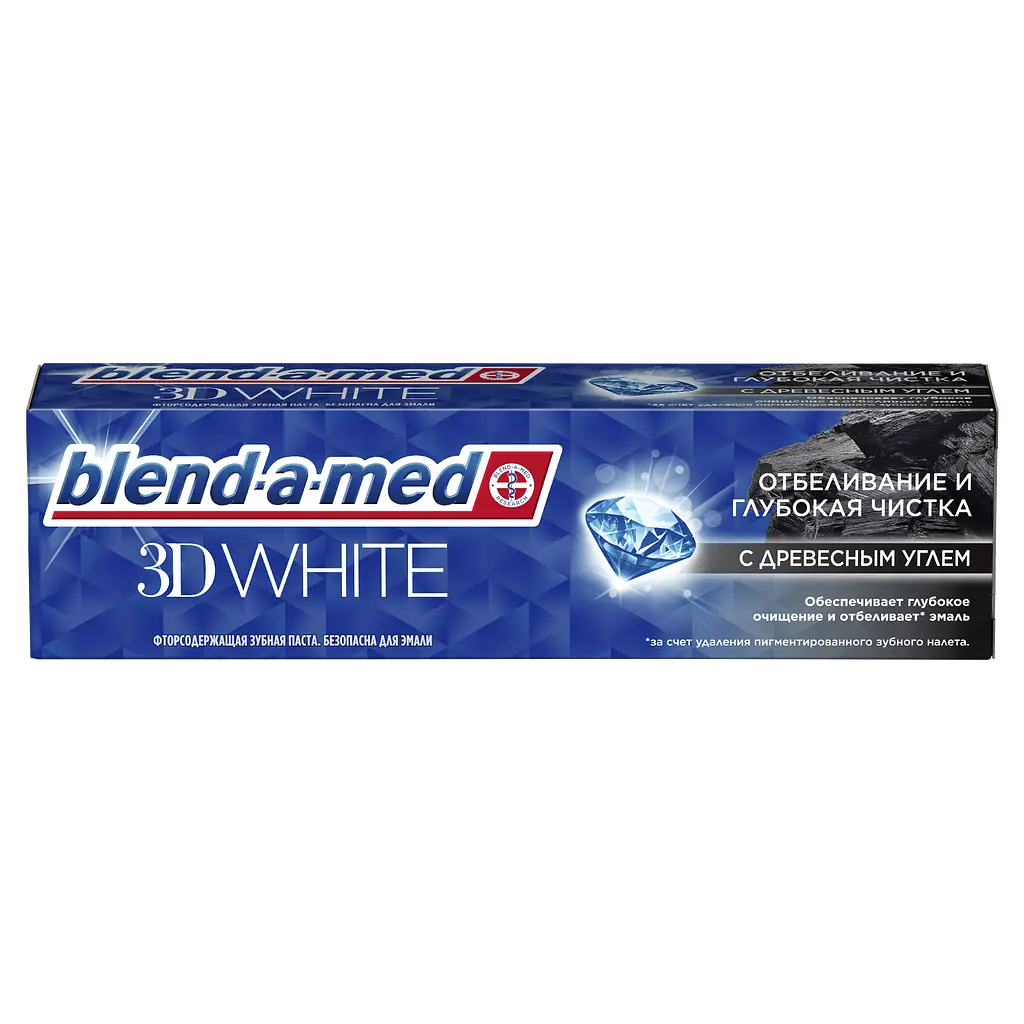 Зубна паста Blend-a-med 3D White Глибоке чищення з екстрактом деревного вугілля 100 мл - фото 4