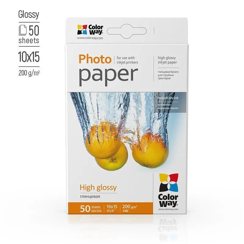 Фотопапір ColorWay глянсовий 200г/м2 10х15см 50 арк. (PG2000504R) - фото 2