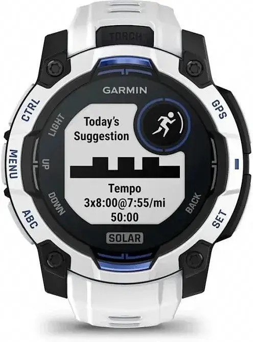 Смарт-годинник Garmin Instinct 3 45mm Solar Whitestone with Whitestone Band (010-02934-03/43) - фото 4