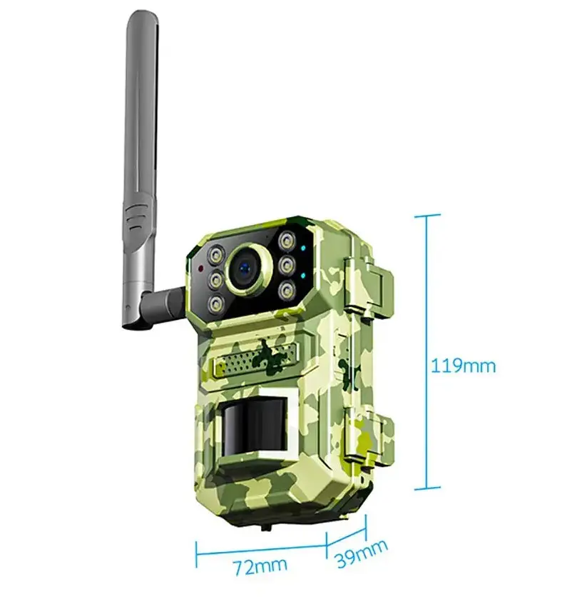 Мисливська камера нічного бачення XPRO 4G A8-T31 на сонячній батареї з датчиком руху (44403-_2520) - фото 2