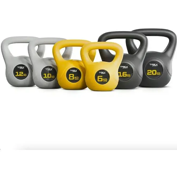 Гиря виниловая Trex Sport TX-020CKB 20 кг черная - фото 5