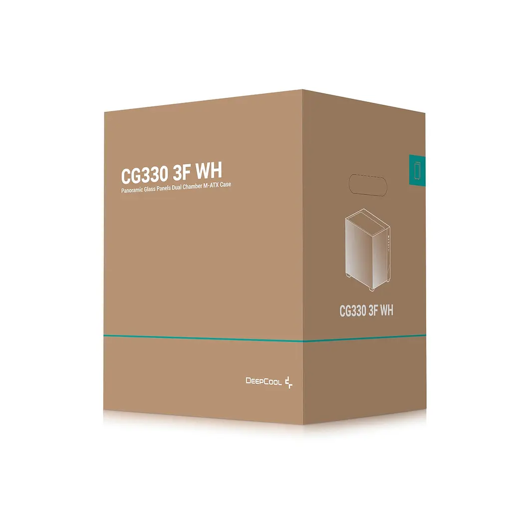 Корпус Deepcool CG330 3F White без БЖ (R-CG330-WHNGM3-G) - фото 2