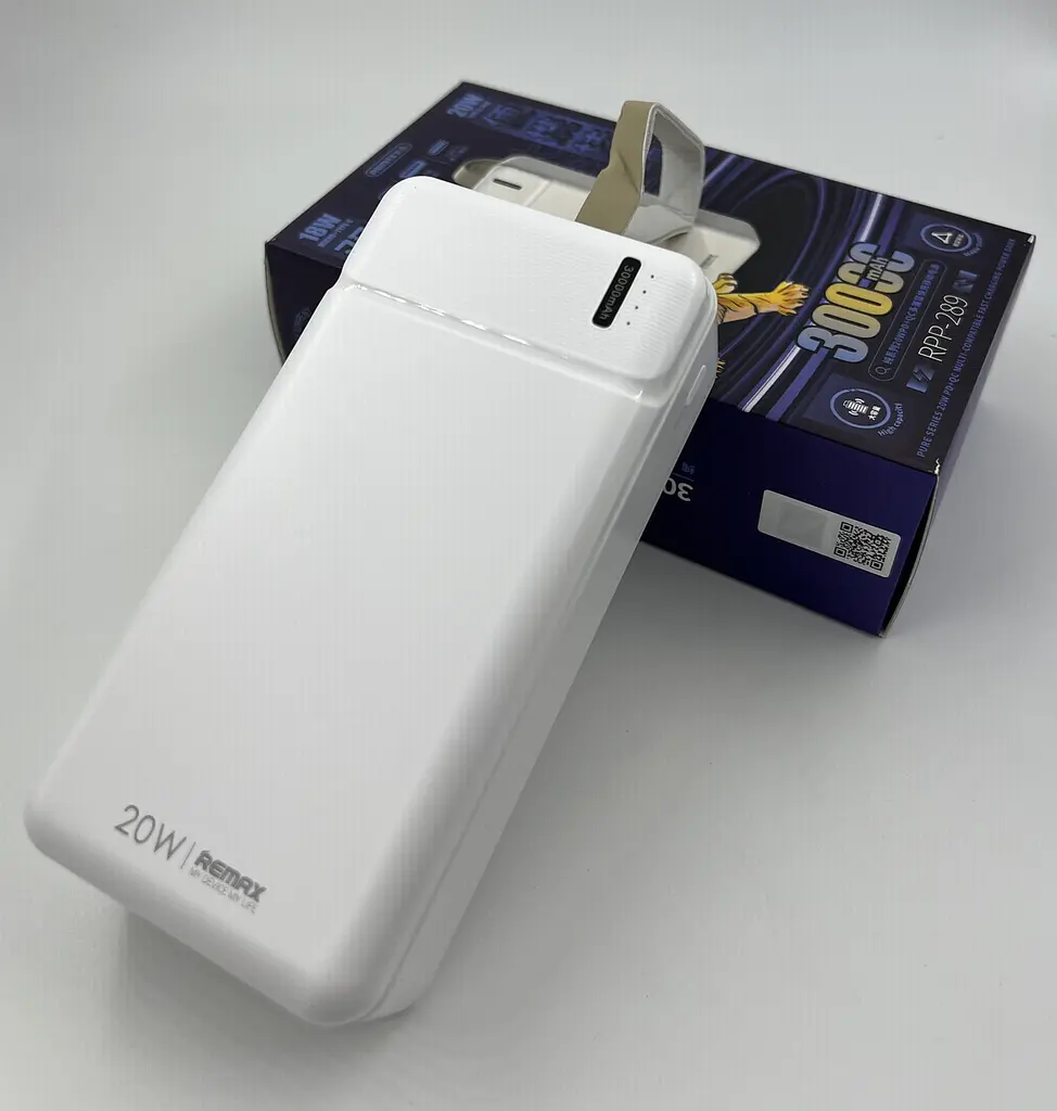 Внешний аккумулятор REMAX Pure 30000mAh RPP-289 белый - фото 5