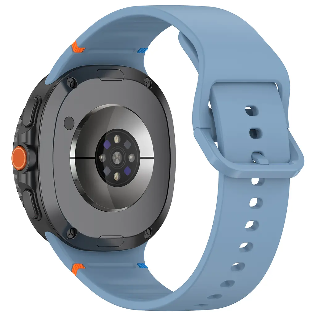 Силіконовий ремінець на смарт годинник Samsung Galaxy Watch 8 40mm/8 Classic 46mm/8 44mm, Silicone, light blue, зі зручною застібкою, на фітнес браслет, ArmorStandart (ARM86865) - фото 2