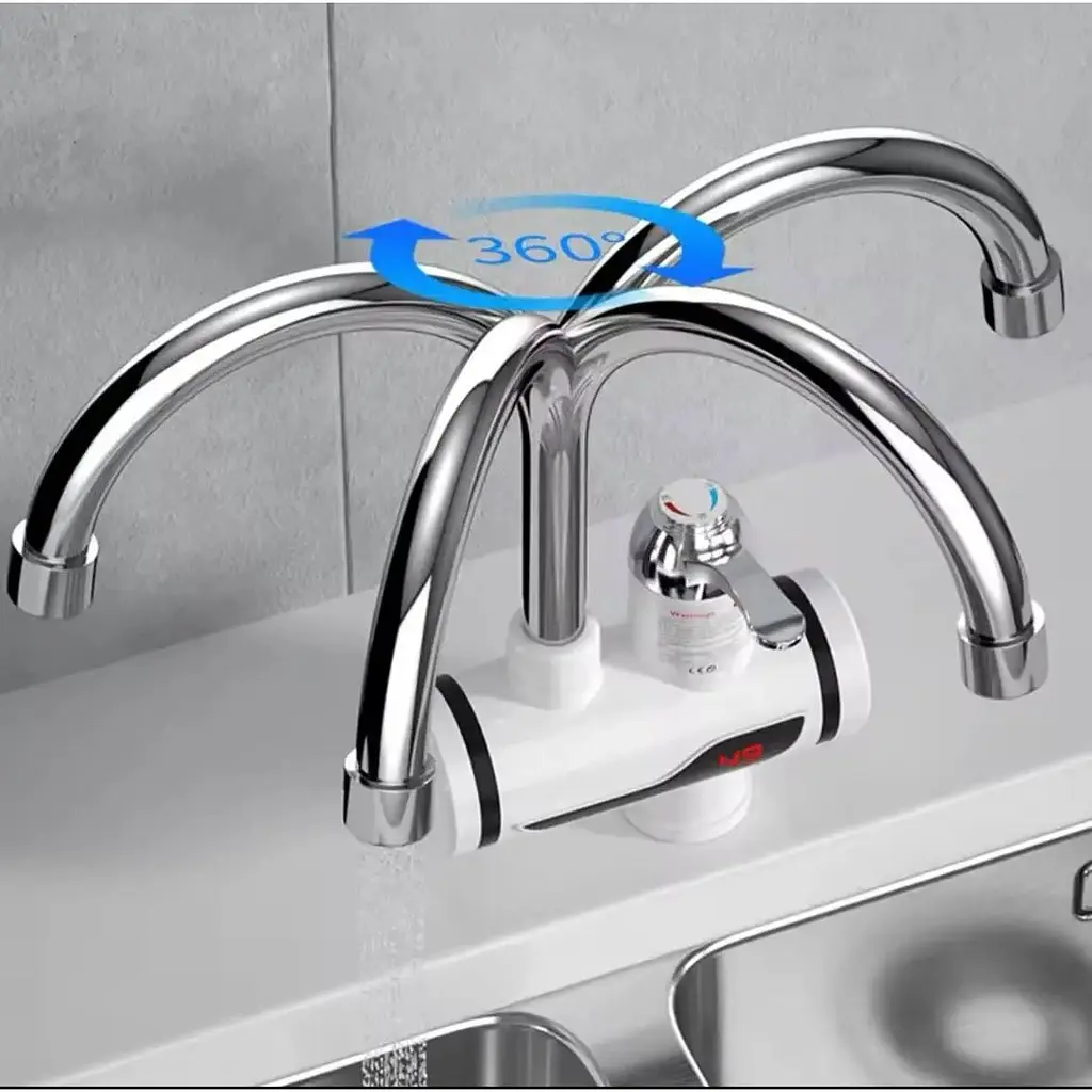 Проточный водонагреватель Delimano кран смеситель с мгновенным подогревом воды - фото 7