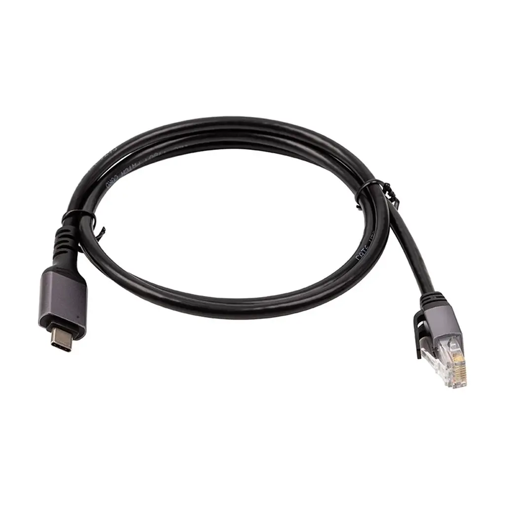 Кабель для передавання даних PowerPlant USB-C to RJ45 Ethernet 1.0m (CA914913) - фото 3