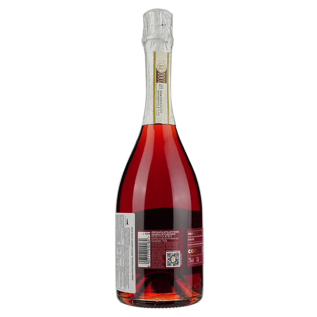 Игристое вино Cocchi Brachetto d'Acqui, красное, сладкое, 7%, 0,75 л - фото 2