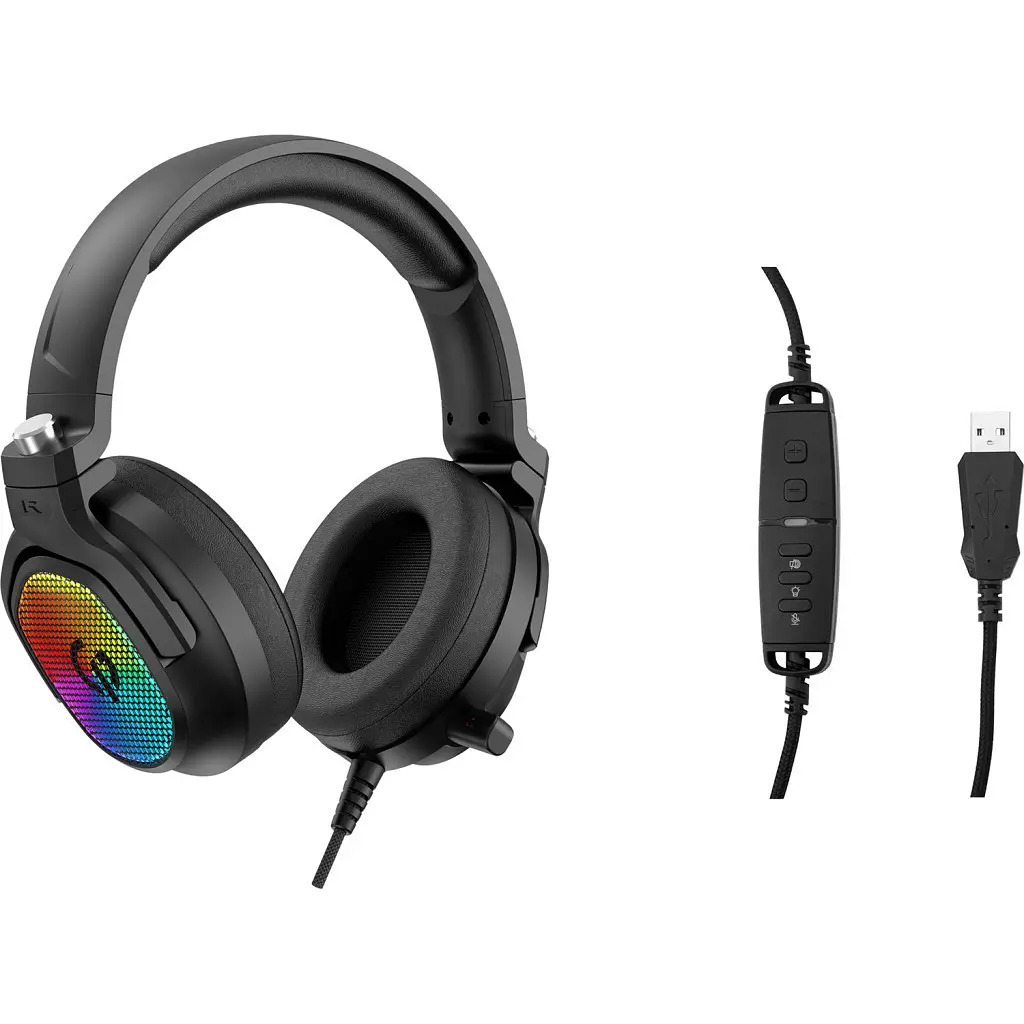 Навушники GamePro HS1300 RGB 7.1 Black (HS1300) - фото 4