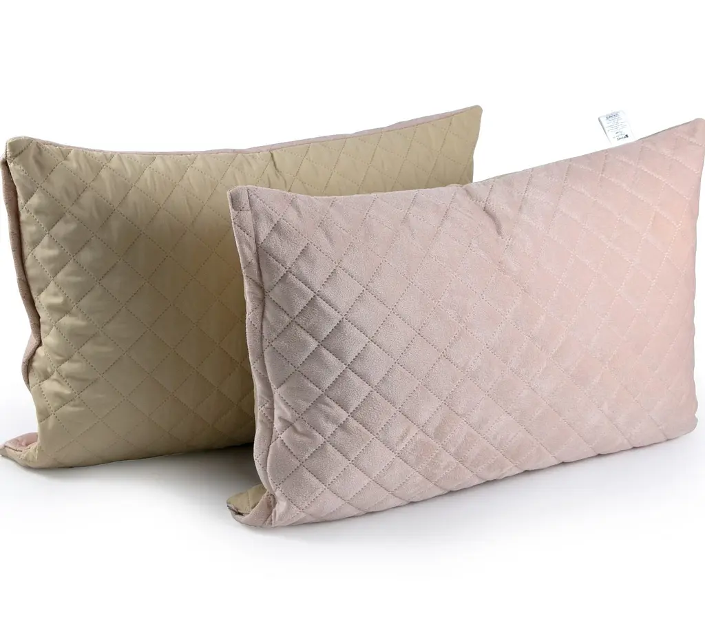 Чохол на подушку Руно 50х70 VeLour Apricot ромб (382.55_Apricot ромб) - фото 3