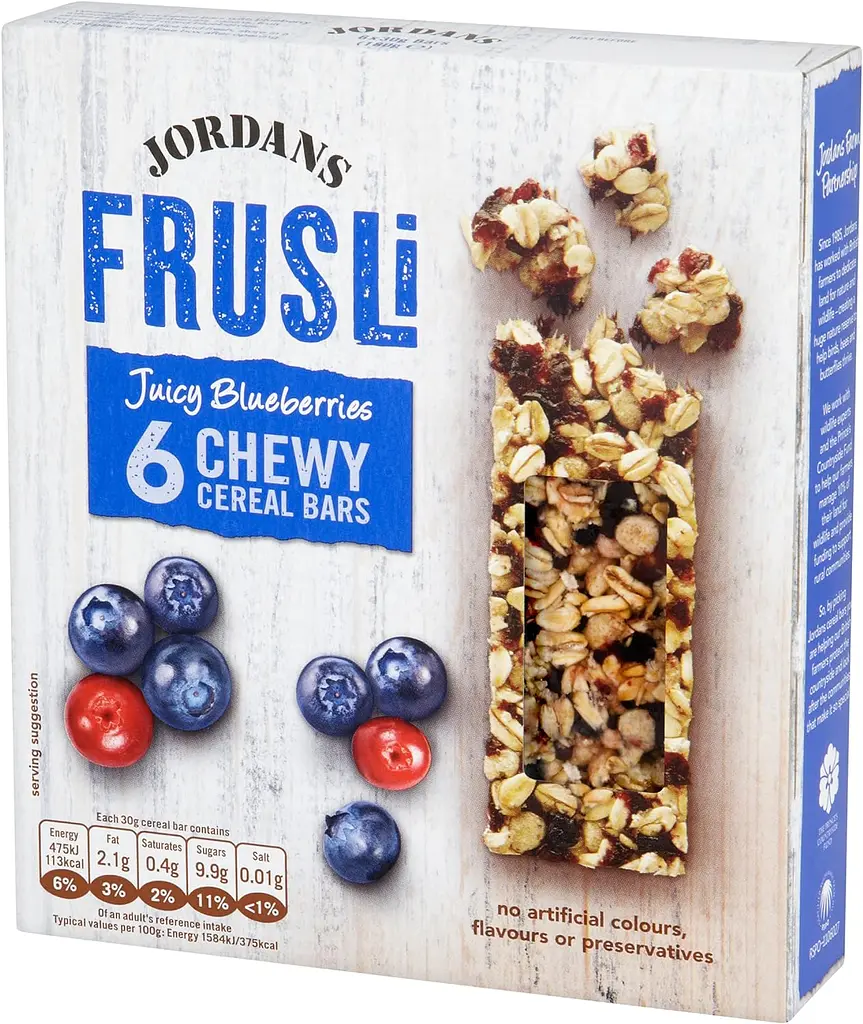 Батончики Jordans Frusli з Чорницею злакові 180 г (6 шт. х 30 г) - фото 3