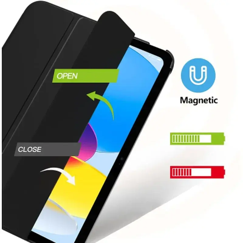 Чохол до планшета BeCover Tri Fold Hard Apple iPad 10.9" 2022/24/11" 2025/2024 Black (712983) - фото 2