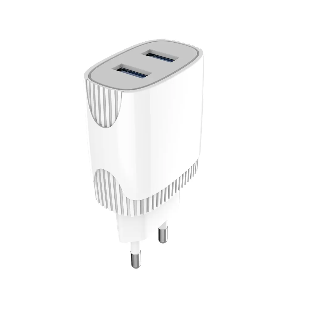 Мережевий зарядний пристрій Aspor A811 (2USB/2.4A)- білий