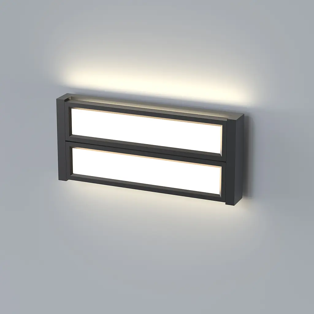 LED світильник настінний з сенсором Videx WL01, 12W 2800-4000-6000K чорний (28723-000) - фото 4