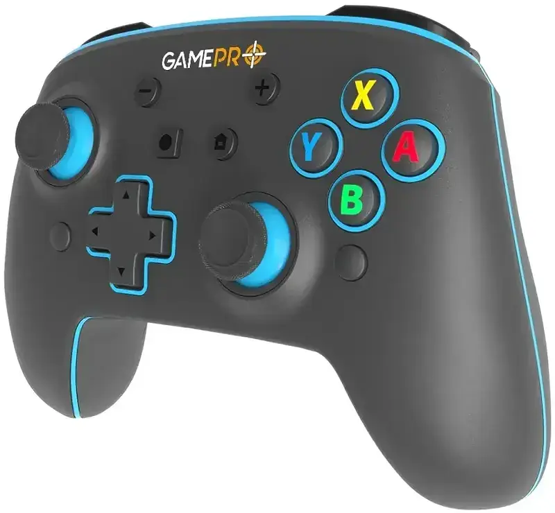 Геймпад GamePro MG1200 Wireless Black/Blue UA - фото 2