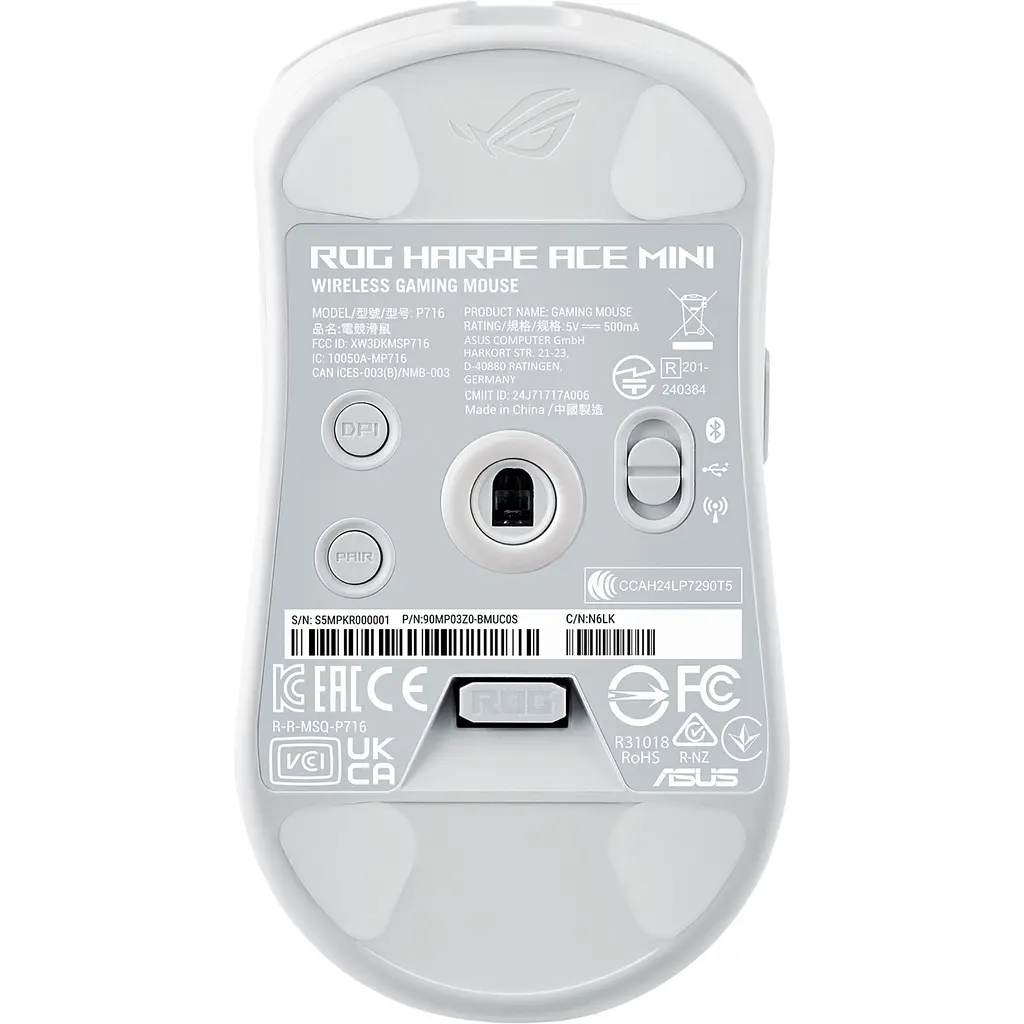 Миша Asus ROG Harpe Ace Mini Wireless White (90MP03Z0-BMUA10) [116833] - фото 8