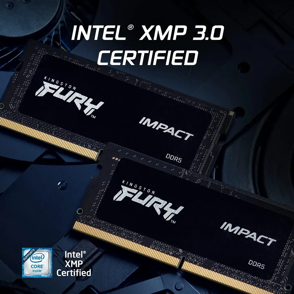 Kingston Пам'ять ноутбука Kingston DDR5 32GB KIT (16GBx2) 6000 FURY Impact XMP - фото 5