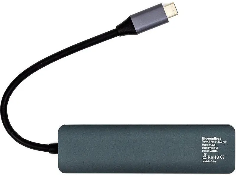 USB-хаб Blueendless Hub 4-in-1 Gray (CA913435) - фото 3