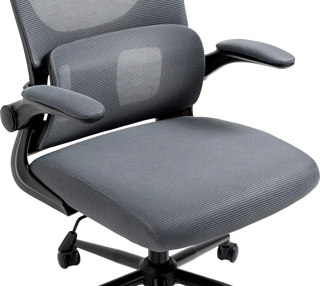 Офісне крісло GT Racer X-5728, чорно-сіре (X-5728 Black/Gray) - фото 2