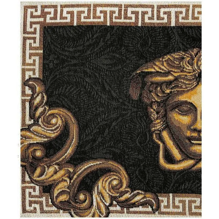 Серветка Прованс Arte di lusso 50х30 см чорна із золотим (25442) - фото 3