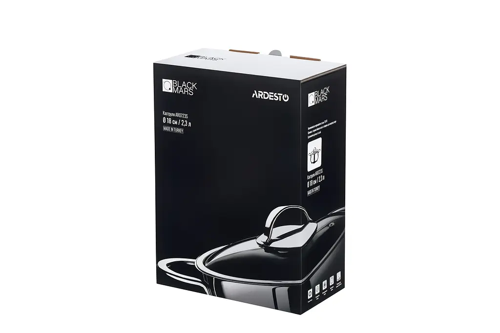 Каструля Ardesto зі скляною кришкою Black Mars 2.3л нержавіюча сталь kuh0014691 - фото 8