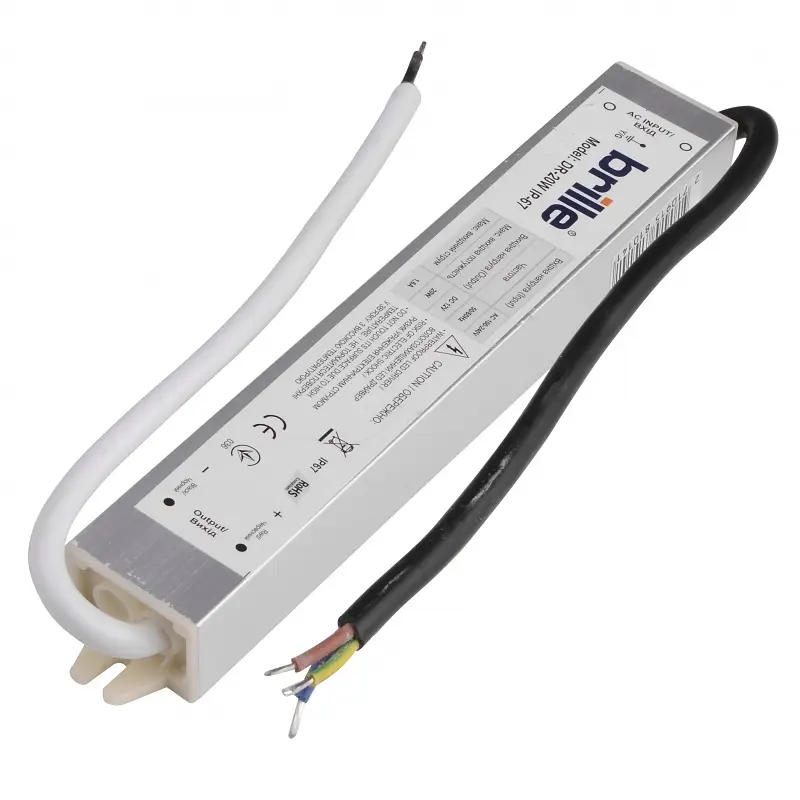 Блок питания Brille влагозащищенный LED dr-20W IP-67 AC 170-250V DC 12V - фото 2