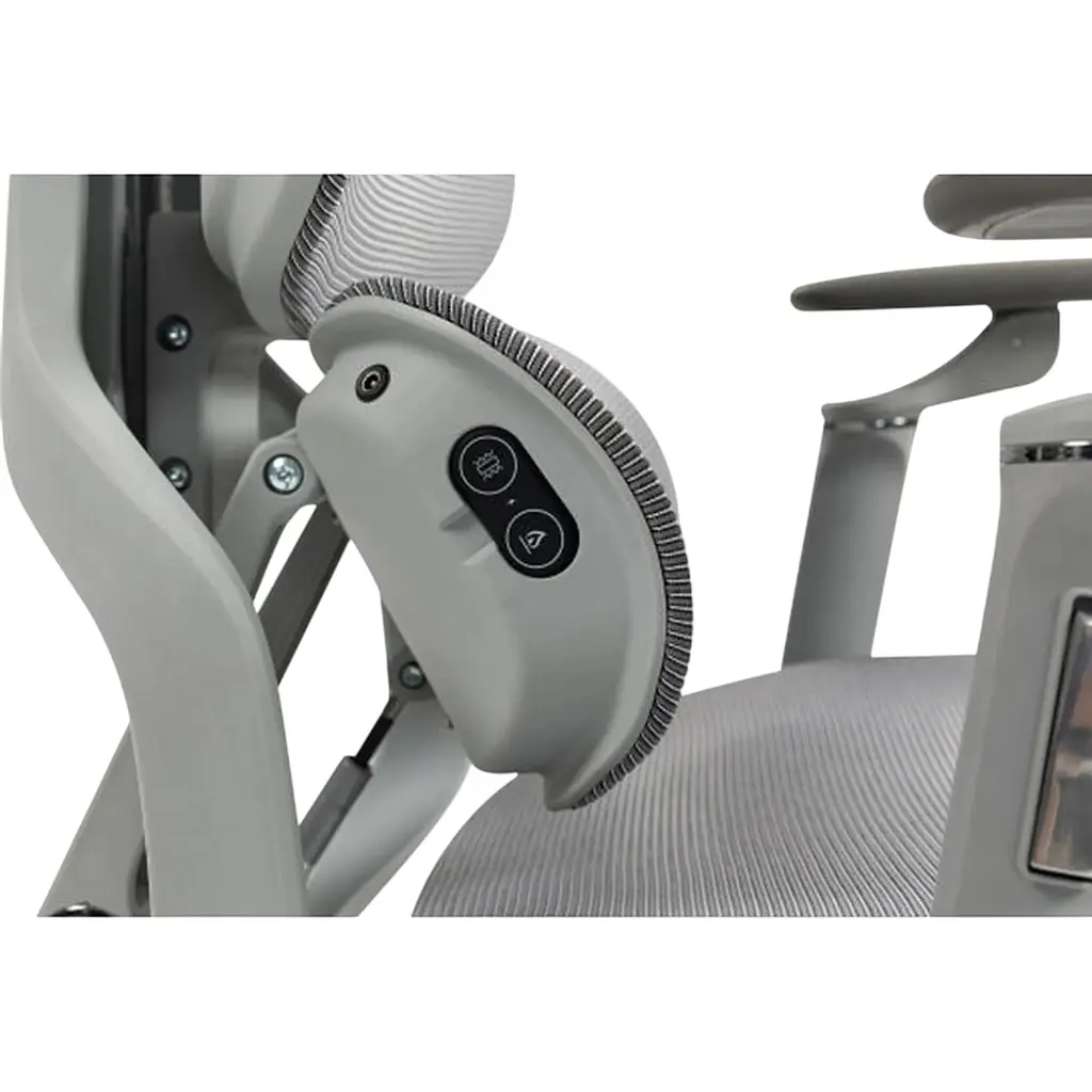 Офісне крісло GT Racer B-816 White/Gray [166917] - фото 9
