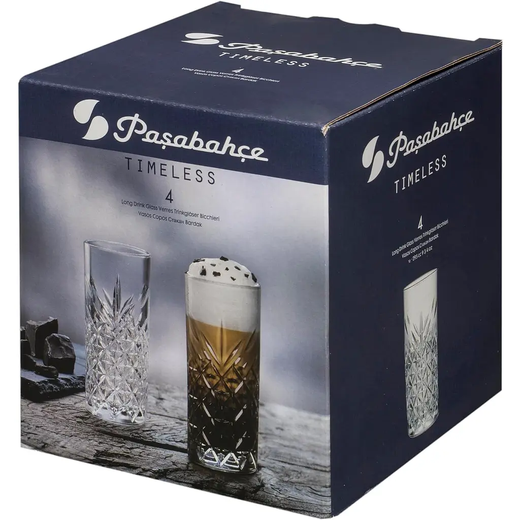 Набір високих склянок Pasabahce Timeless 295 мл 4 шт. (52820-4) - фото 2