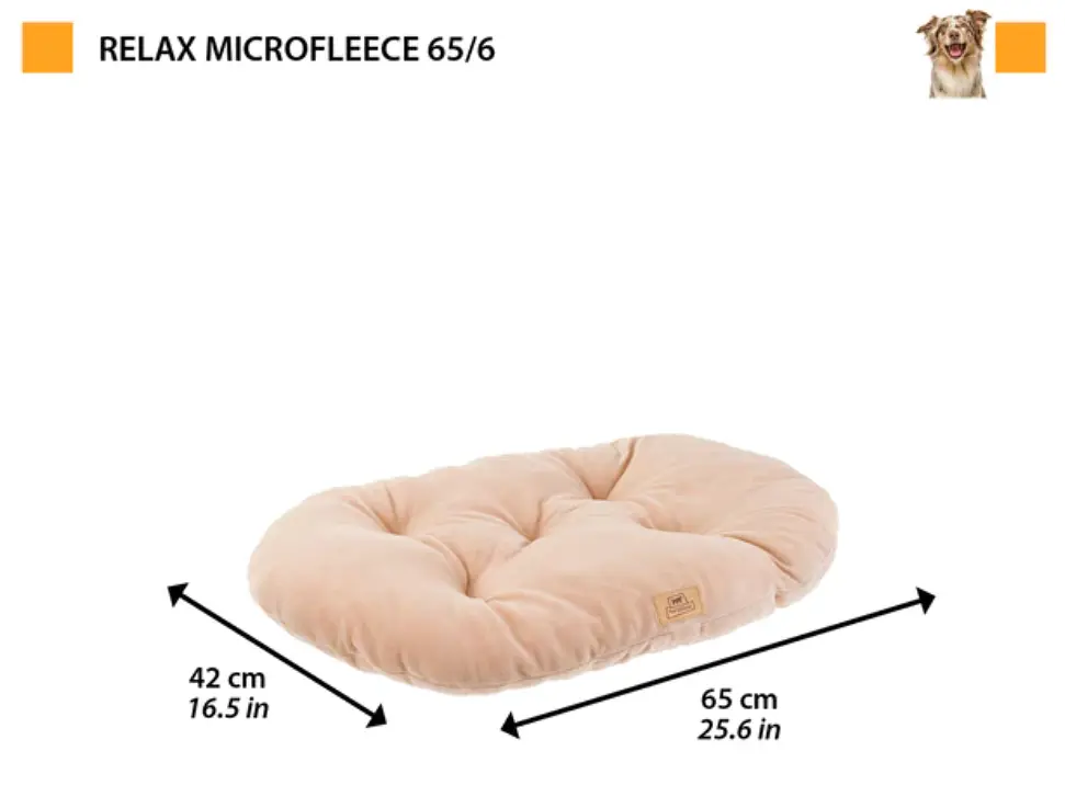 Подушка для собак та котів Ferplast Relax Microfleece 65/6 темно-сіра 65х42 см 83306521 - фото 2