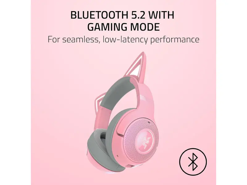 Навушники з мікрофоном Razer Kraken Kitty V2 BT Quartz (RZ04-04860100-R3M1) - фото 9