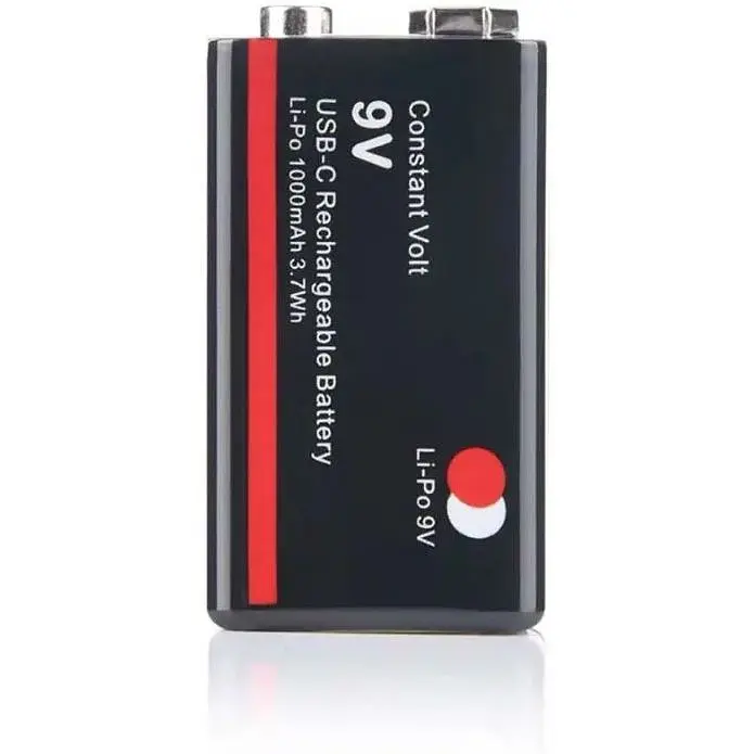 Акумулятор крона 6F22 Soshine 9V 1000 mAh з Type-C зарядкою / Батарейка акумуляторна (18884) - фото 3