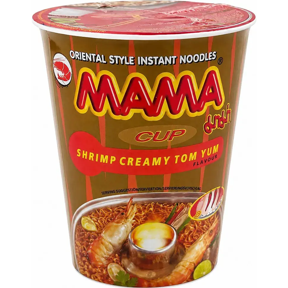 Локшина швидкого приготування Mama Вершковий Том Ям у склянці 70 г
