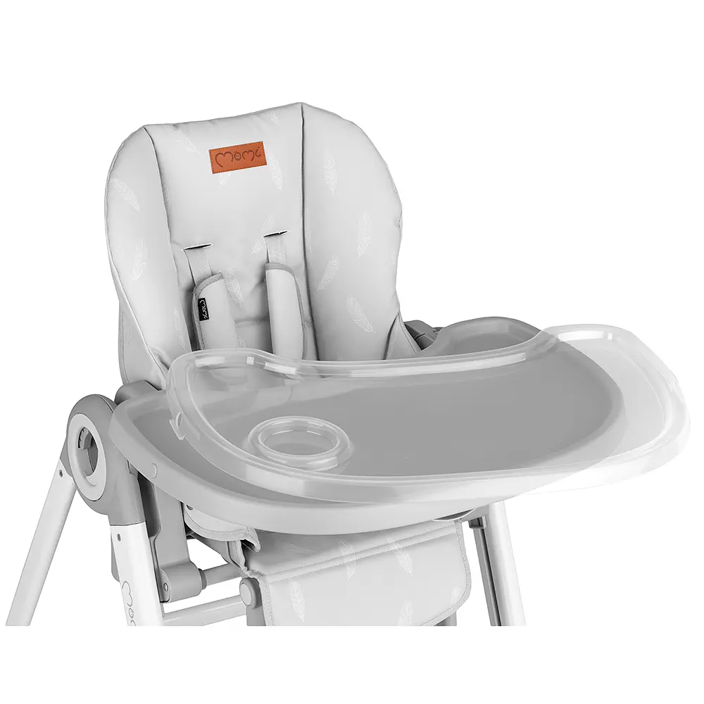 Стульчик для кормления MoMi LUXURIA Light Grey - фото 3