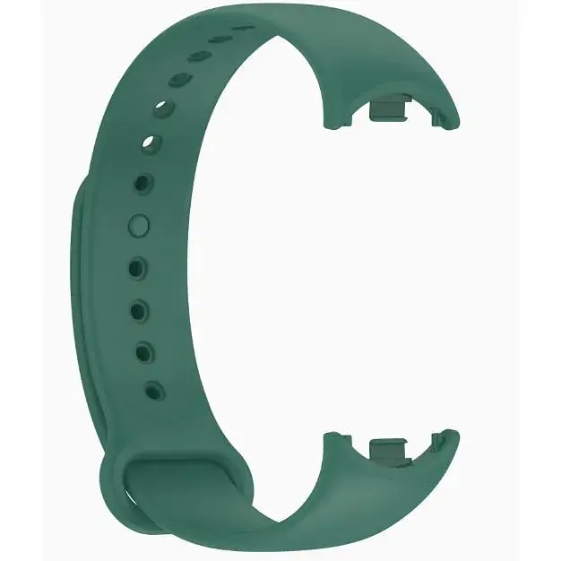Ремешок DK CDK для Xiaomi Mi Smart Band 10 Silicone Sport Band (015812) (dark green) - фото 2