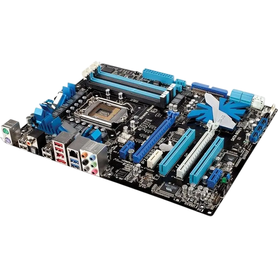 Материнская плата Asus P7P55D-E LGA 1156 (P7P55D-E) Б/У - фото 3