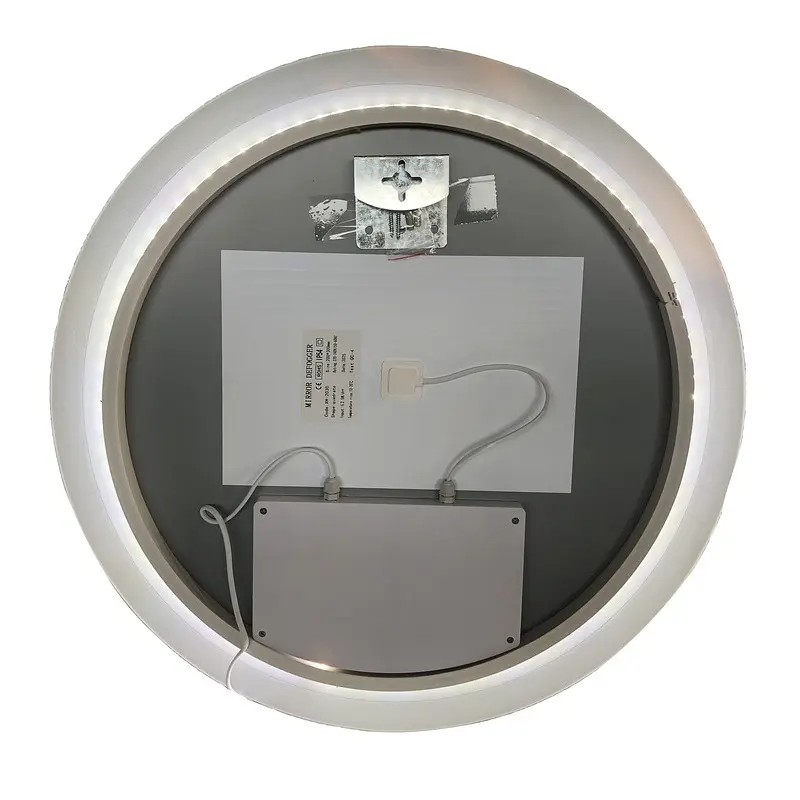 Дзеркало Zerix Solo MC02-80 з LED Touch, Anti-fog, димером, регулятором яскравості ZX6066 - фото 4