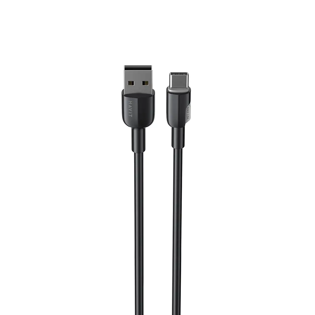 Кабель Havit CB307C 3A USB-USB-C 1 м черный (HV-CB307C) - фото 3