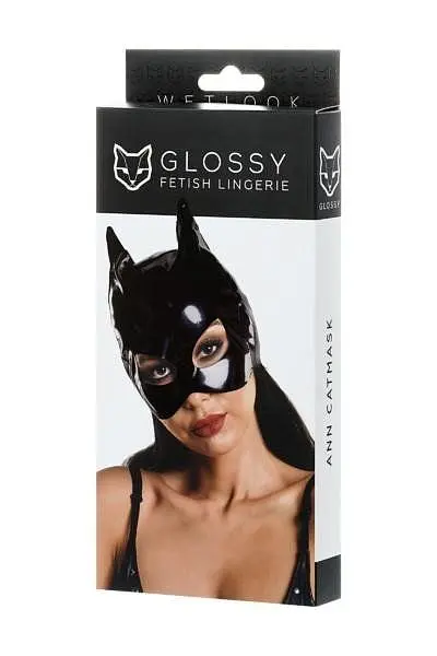 Маска Glossy Ann, OneSize (чорний) - фото 3