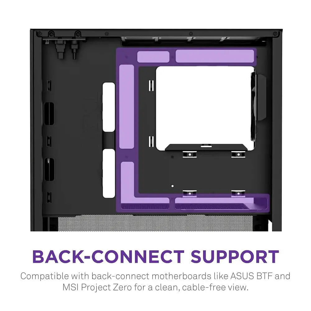 Корпус NZXT H3 Flow Tempered Glass без БП Black (CC-H31FB-01) - фото 9