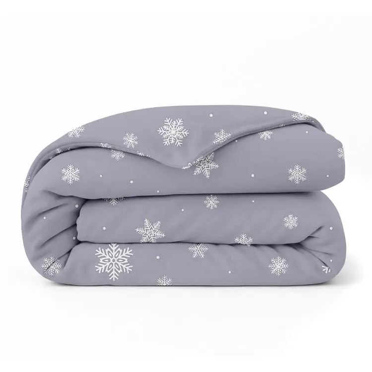 Підковдра полуторна фланель 145х210 SNOWFLAKES FROST COSAS (4822052474440)