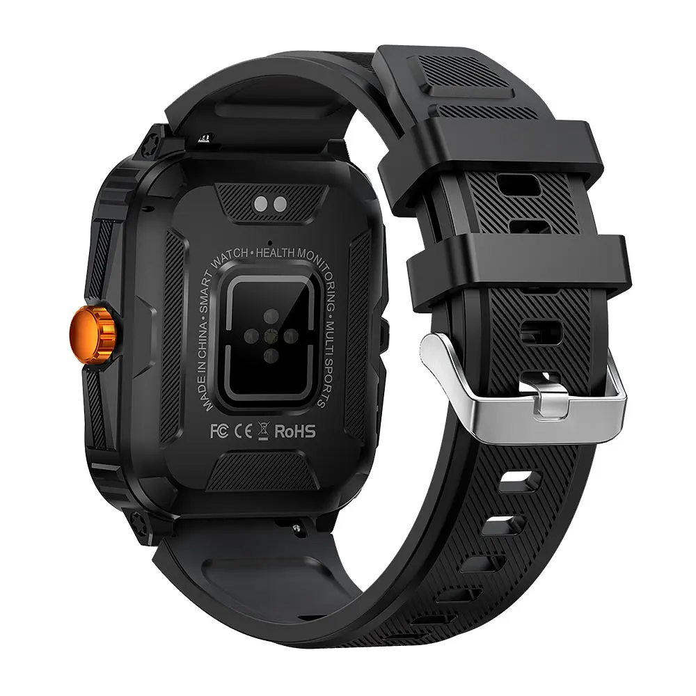 Розумні смарт-годинник Colmi P76 фітнес браслет Black Orange (17839) - фото 3