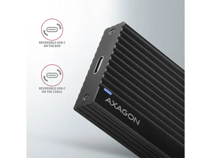 Кишеня для накопичувача AXAGON SuperSpeed+ Thin Rib (EEM2-GTR) - фото 4