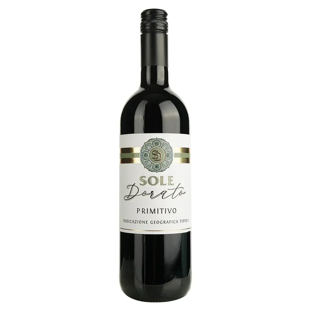 Вино Sole Dorato Primitivo IGP червоне сухе 1.5 л (0.75 л x 2 шт.) - фото 2