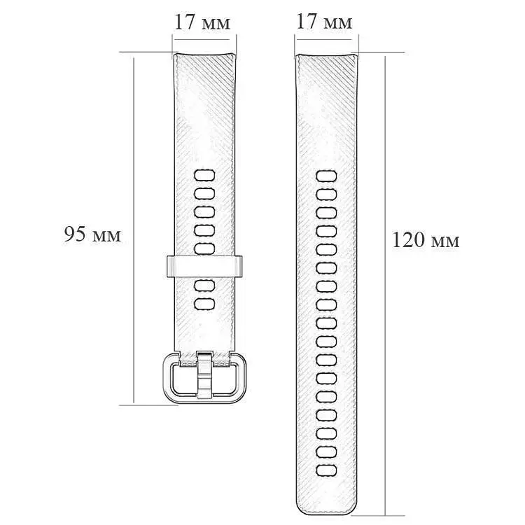 Силиконовый ремешок Primo для фитнес-браслета Huawei Honor Band 4/5 Sky Blue - фото 6